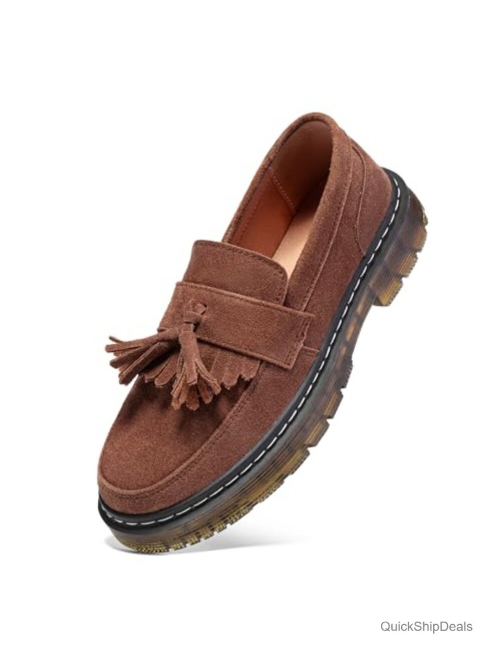 Women's Classic Penny Loafer Platform Chunky Heel Comfortable Business Casual